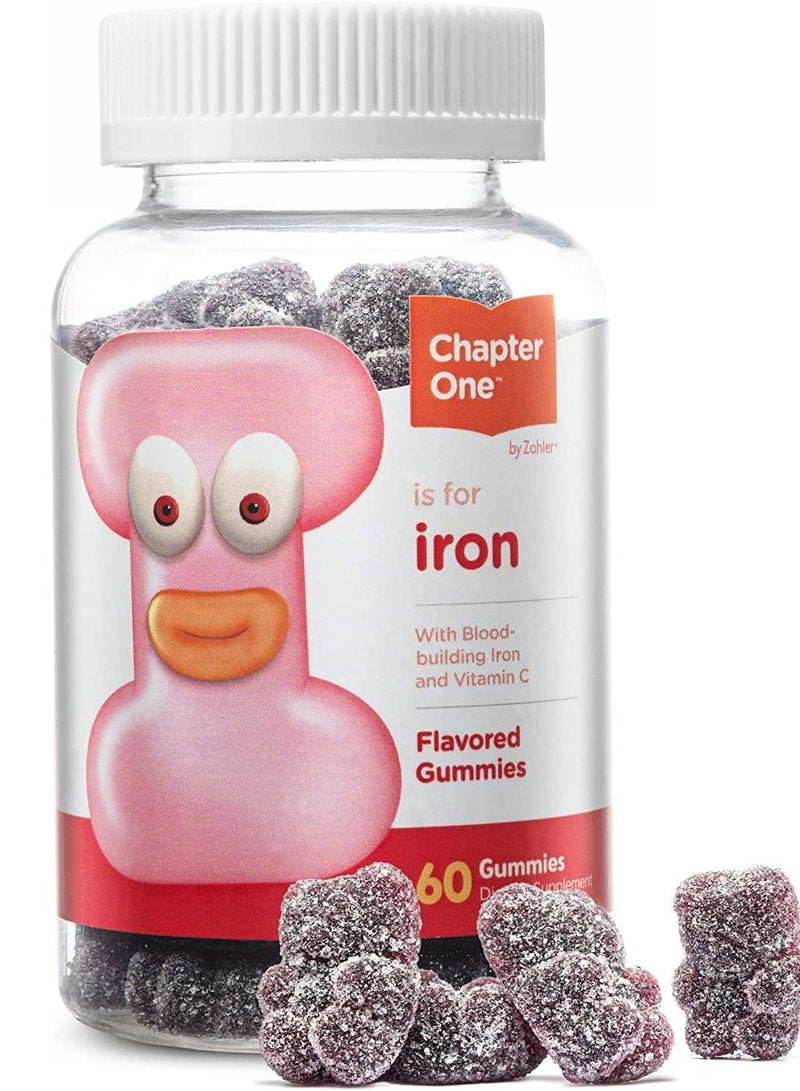 Chapter One Iron Gummies With Blood Building Iron And Vitamin C 60 Count - Image 1