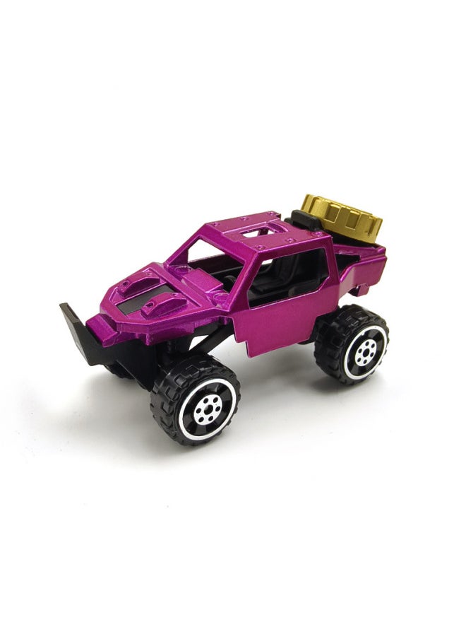 Generic - SUV Alloy Car Model Creative Tuhao Gold Pickup Truck Mountain Bike Children's Toys-Color:Single Naked Outfit-local Car With Keychain Multi-color Mix - Image 1