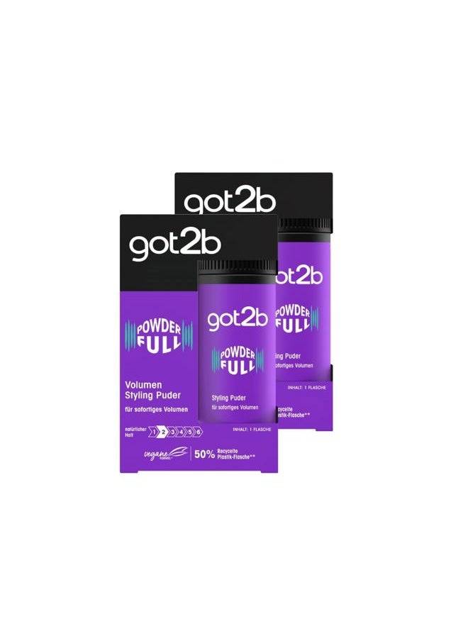 Schwarzkopf got2b Powder'ful Vol Style Powder 10g (2x Pack) - Image 1