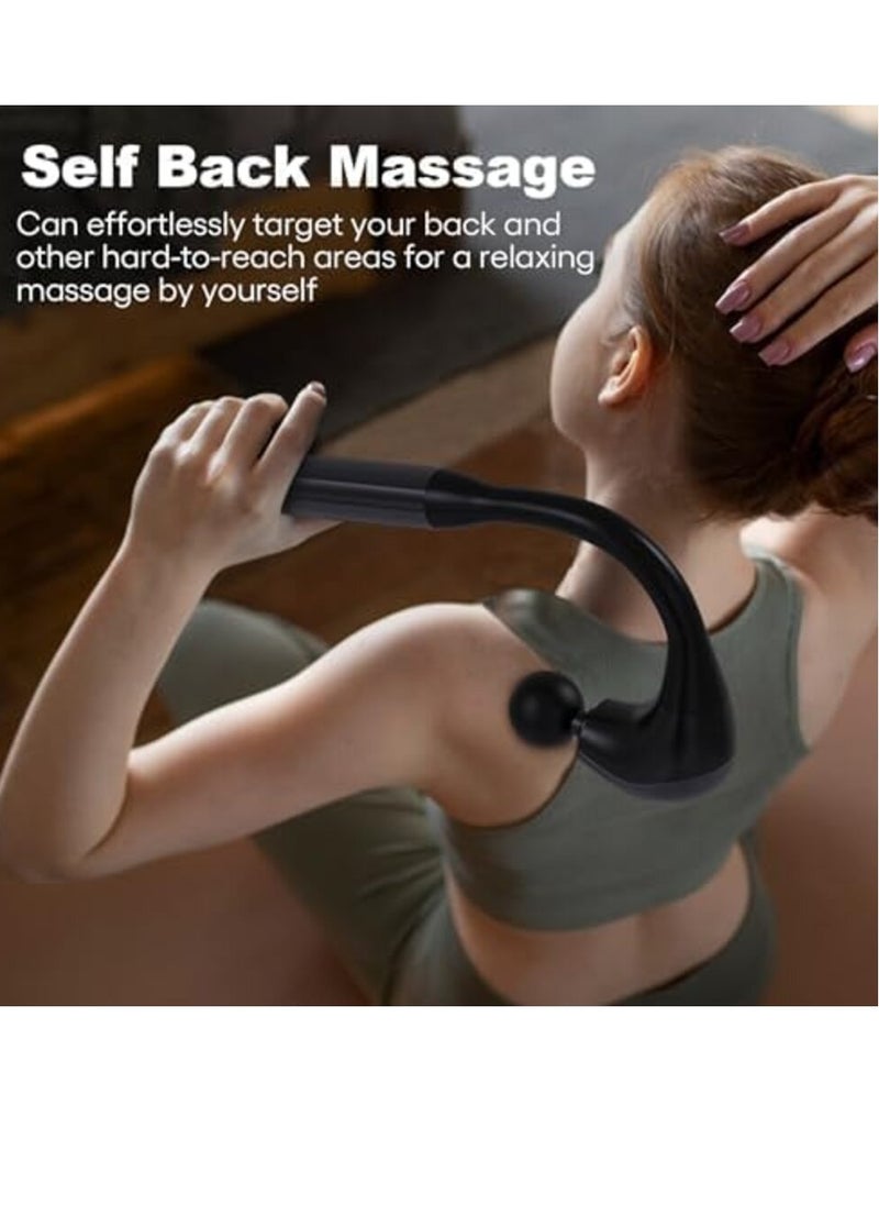 eBasket Portable Full Body Electric Massager Handheld Deep Tissue Massager for Neck, Shoulder, Back, Arms, Legs, Leg Muscles, Relax Hand Tension and Pain Relief Extended Handle for Easy Control (3 Replacements)  - Image 2