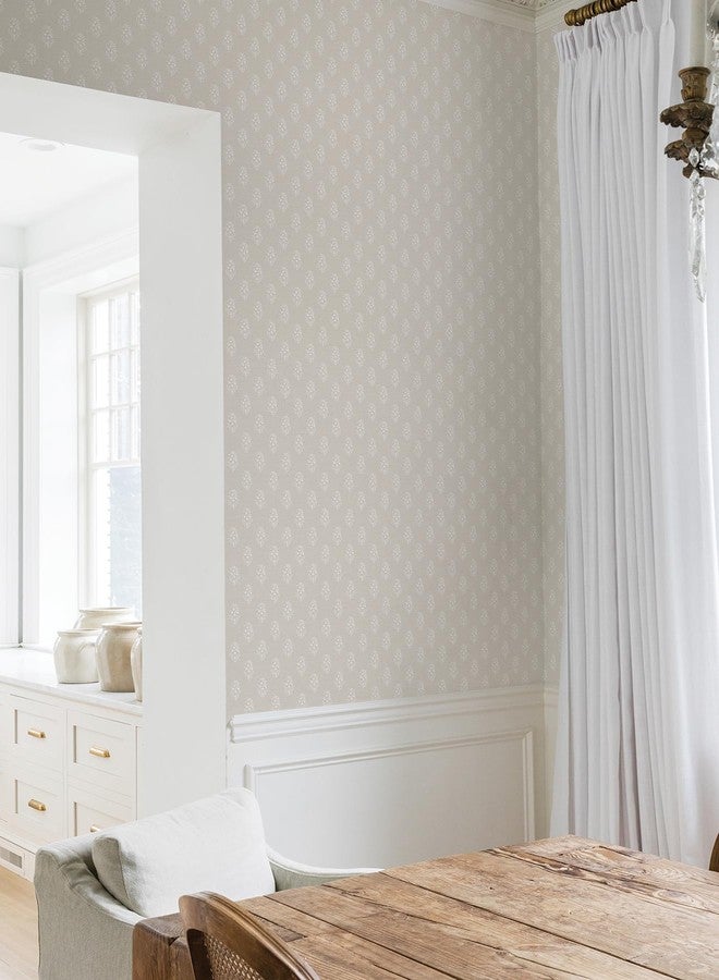 NuWallpaper Nabela Noor Home Safia Sand Peel and Stick Wallpaper, NNS6513 - Image 2