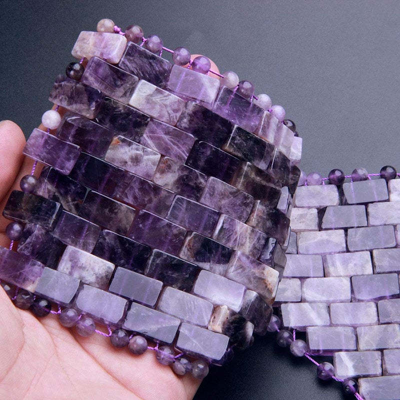 TGS Gems قناع النوم من حجر اليشم الطبيعي، قناع العين من الأميثيست، قناع العين الحجري المضاد للشيخوخة للاستخدام الساخن أو البارد - Image 2