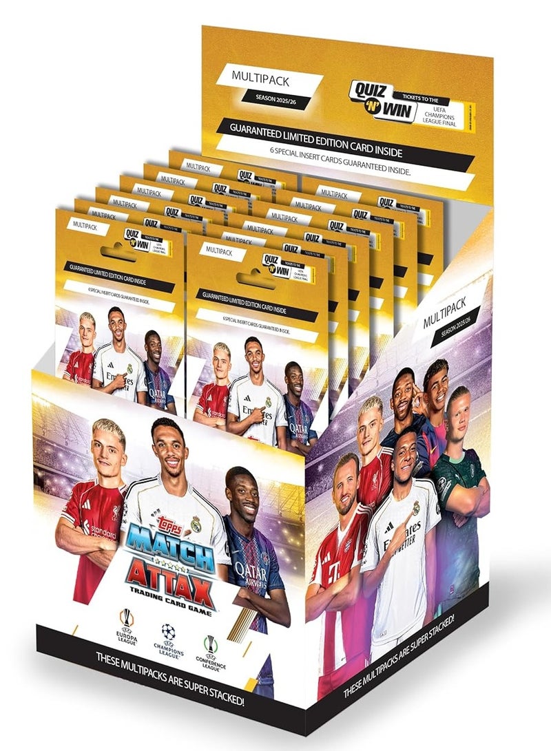 Topps UEFA Champions League Match Attax 2025 Trading and Collectible Card Game (Multipack of 12) - Image 1