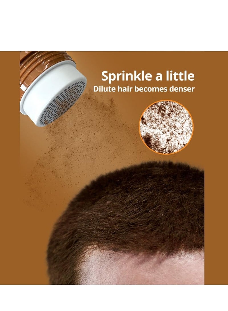 Disaar 2 piececs of Hair Building Fiber Powder for Men and Women, Natural Brown, 22g - Image 3