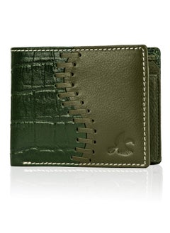 HORNBULL HORNBULL Markus Mens Leather Wallet | Leather Wallet for Men | RFID Mens Wallet (Olive)  - Image 1
