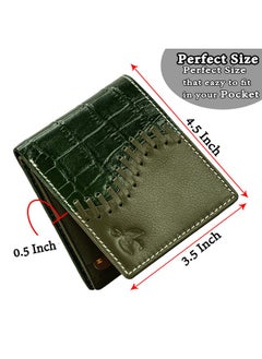 HORNBULL HORNBULL Markus Mens Leather Wallet | Leather Wallet for Men | RFID Mens Wallet (Olive)  - Image 4