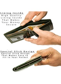 HORNBULL HORNBULL Markus Mens Leather Wallet | Leather Wallet for Men | RFID Mens Wallet (Olive)  - Image 3
