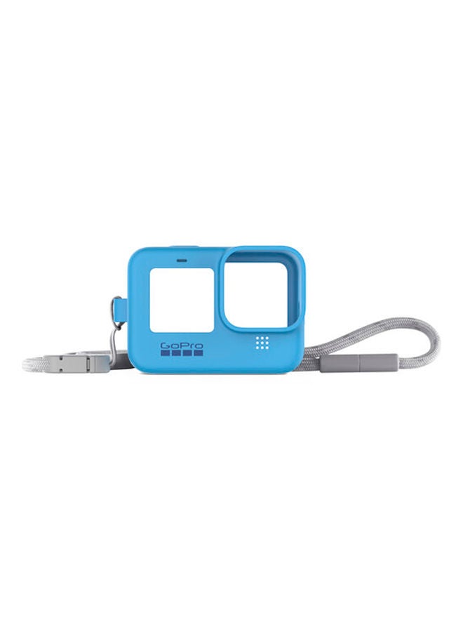GoPro Sleeve + Lanyard for HERO9 Blue - Image 1
