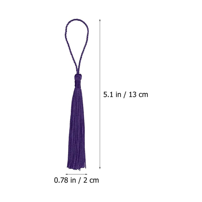 300 Pcs Polyester Tassel Set for DIY Curtain Bag Keychain and Bookmarks Sewing - Image 3