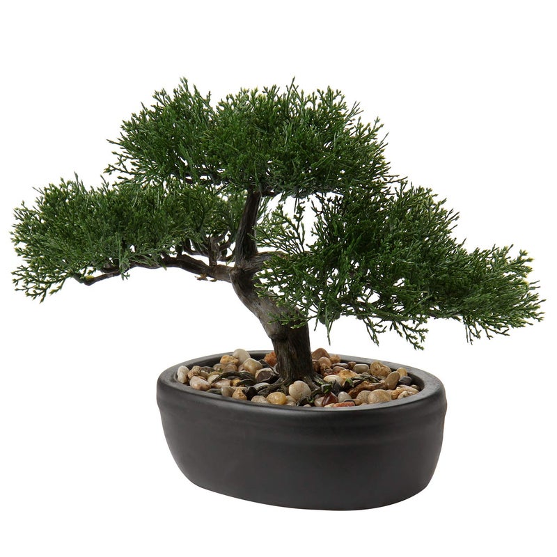 Briful 9 Artificial Bonsai Tree Fake Plants Japanese Bonsai Decoration Artificial Plants Indoor Potted Faux Pine Plant for IndoorOutdoor Home Office Desk Dcor