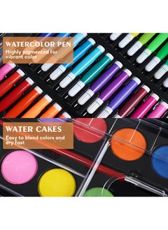 Fearlex 150 Pieces Art Set for Kids | Kids Stationery Kit | Artists Pen Set for Drawing, Sketching, Painting & Crayons with Oil Pastels Color Pencils and Crayon Markers with Portable Wooden Case | Great Gift for Kids, Children, Student & Teens Beginner Artist  - Image 4