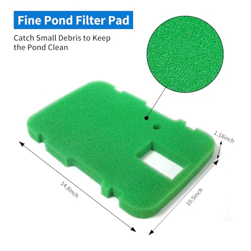 AQUANEAT Replacement Filter Pad Compatible with SUNSUN CUF-6011 All in One Pond Filter Sponge Media - Image 3