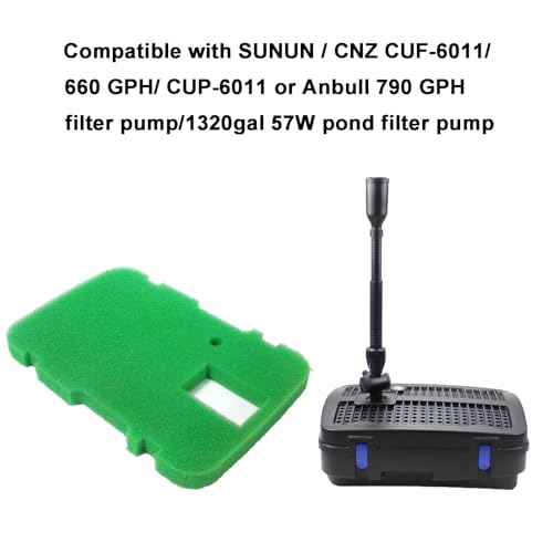 AQUANEAT Replacement Filter Pad Compatible with SUNSUN CUF-6011 All in One Pond Filter Sponge Media - Image 2
