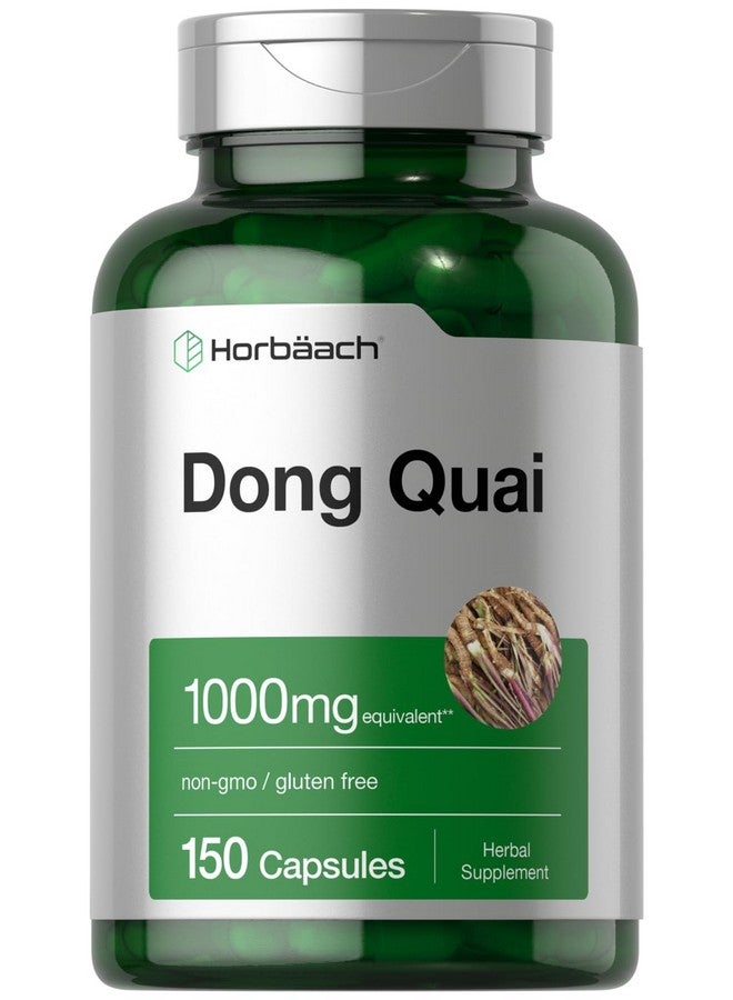 Horbäach Dong Quai Capsules | 1000mg | 150 Count | Non-GMO and Gluten Free Supplement | Traditional Herb - Image 1