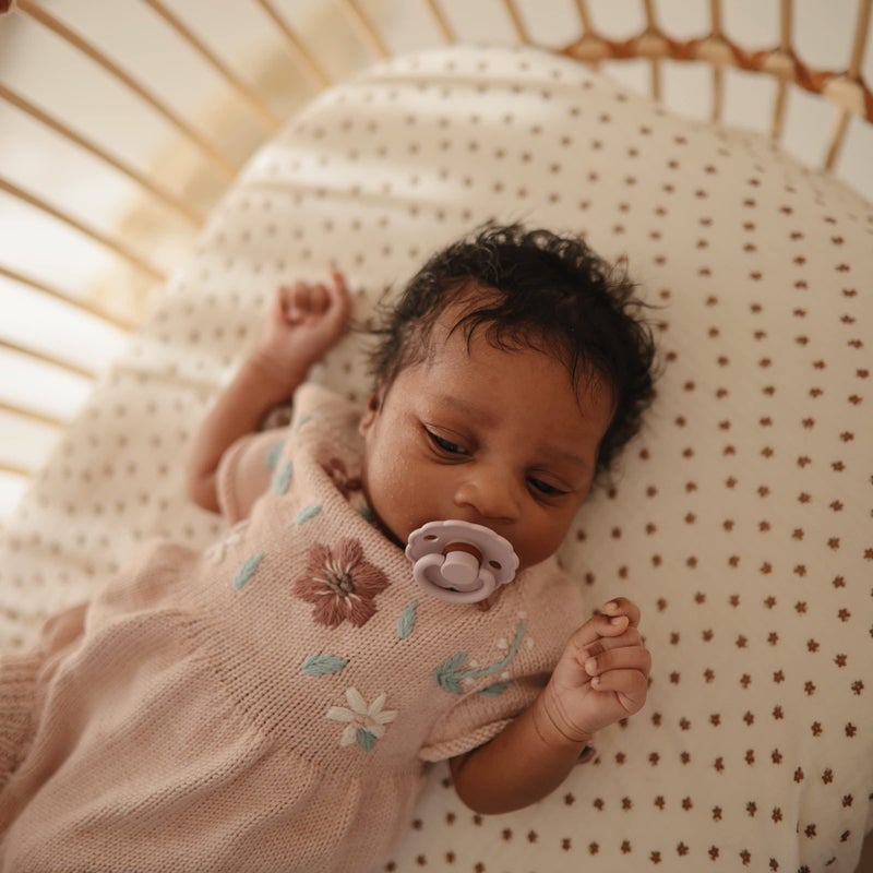 mushie Extra Soft Muslin Fitted Crib Sheet | 192 Thread Count | 28"x 52" (Bloom) - Image 3