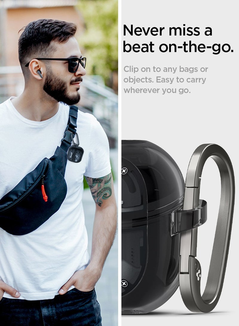 Spigen Ultra Hybrid Samsung Galaxy Buds 3 Pro Case and Buds3 Case Cover Protective with Carabiner (2024) - Zero One  - Image 5