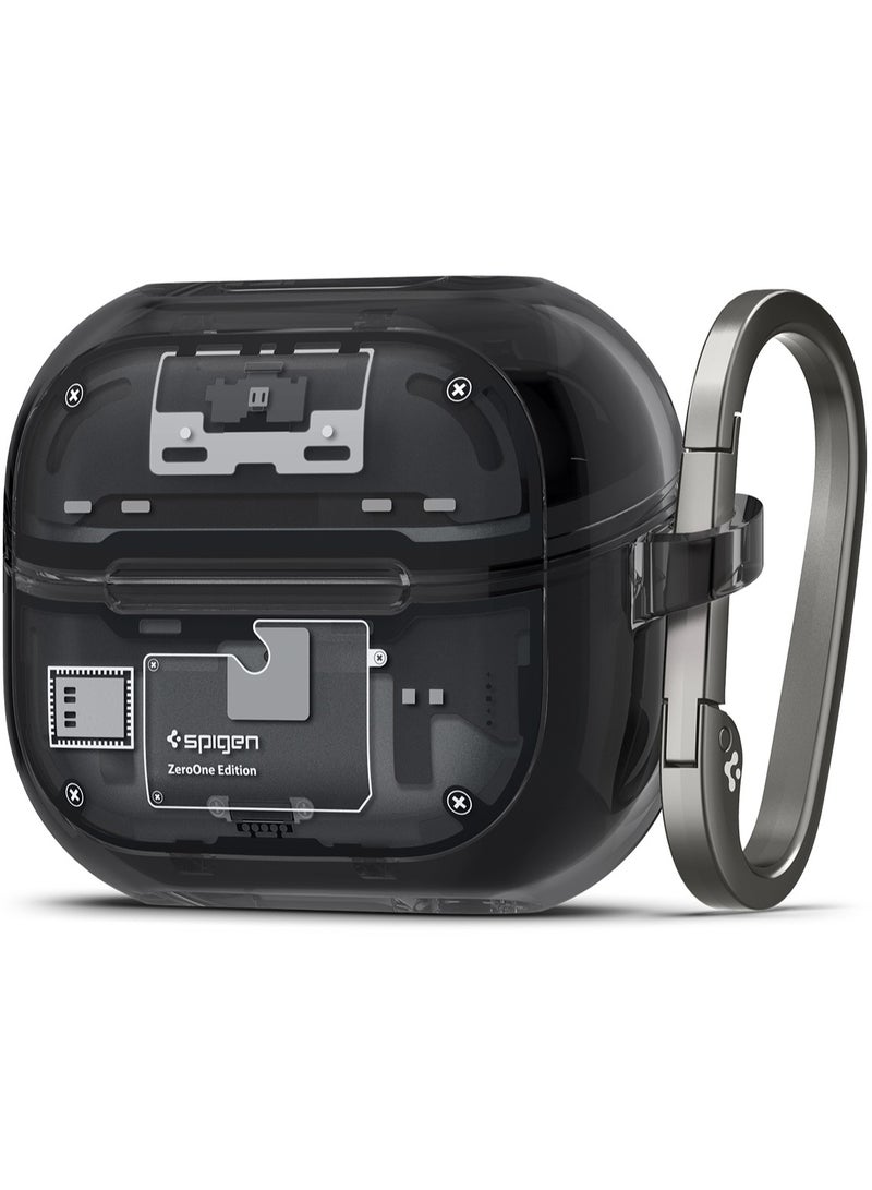 Spigen Ultra Hybrid Samsung Galaxy Buds 3 Pro Case and Buds3 Case Cover Protective with Carabiner (2024) - Zero One  - Image 1