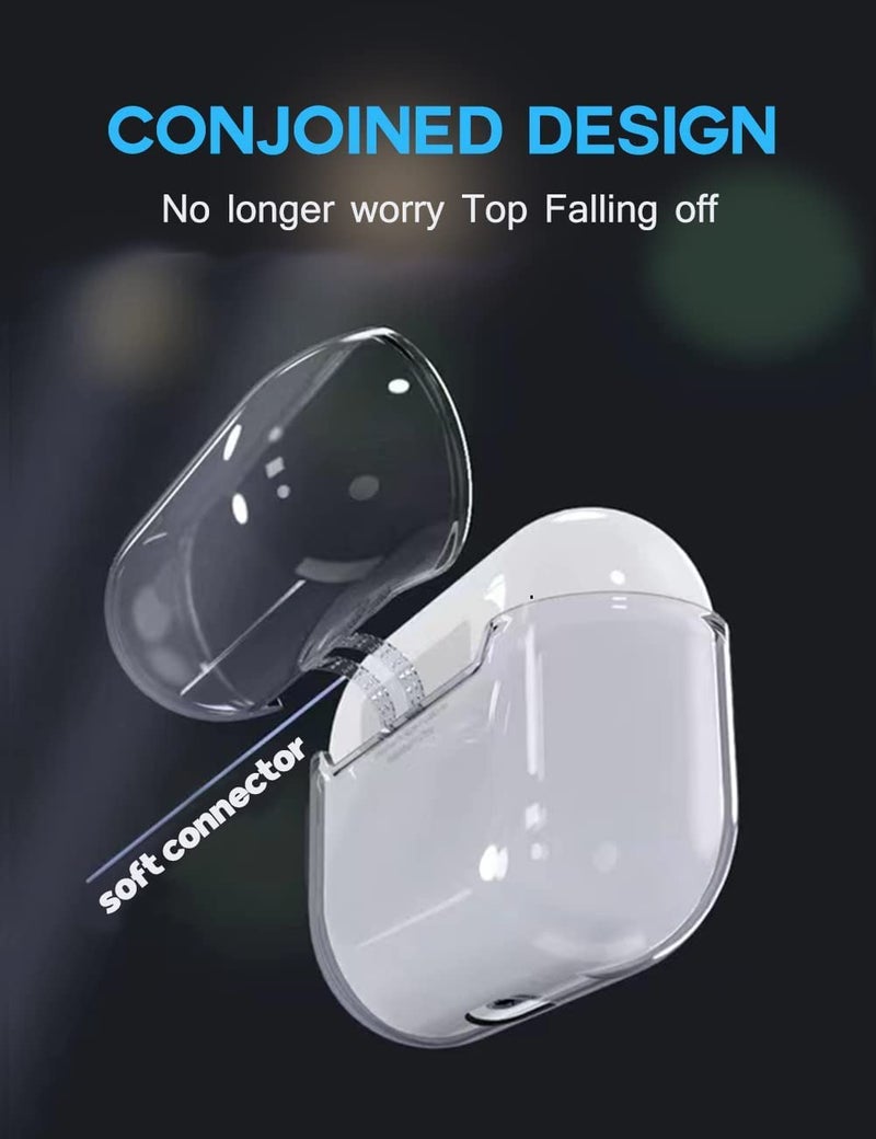 Mizi Case for AirPods Pro 2nd Generation 2022/2023 (USB-C/Lightning Cable), Soft TPU Protective Cover - Clear - Image 4