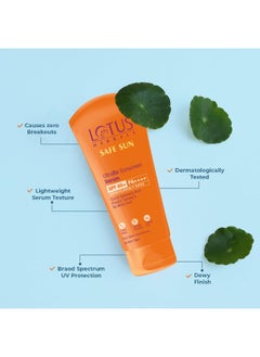 Lotus Herbals UltraRx Sunscreen Serum SPF 60+ PA++++ | No White Cast | No Breakouts | Cica & Hyaluronic | Dermatologically Tested | 75gm  - Image 3
