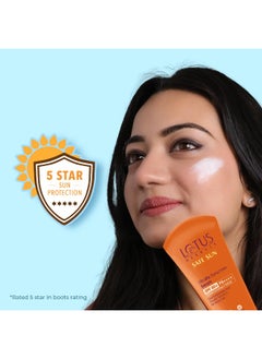 Lotus Herbals UltraRx Sunscreen Serum SPF 60+ PA++++ | No White Cast | No Breakouts | Cica & Hyaluronic | Dermatologically Tested | 75gm  - Image 2