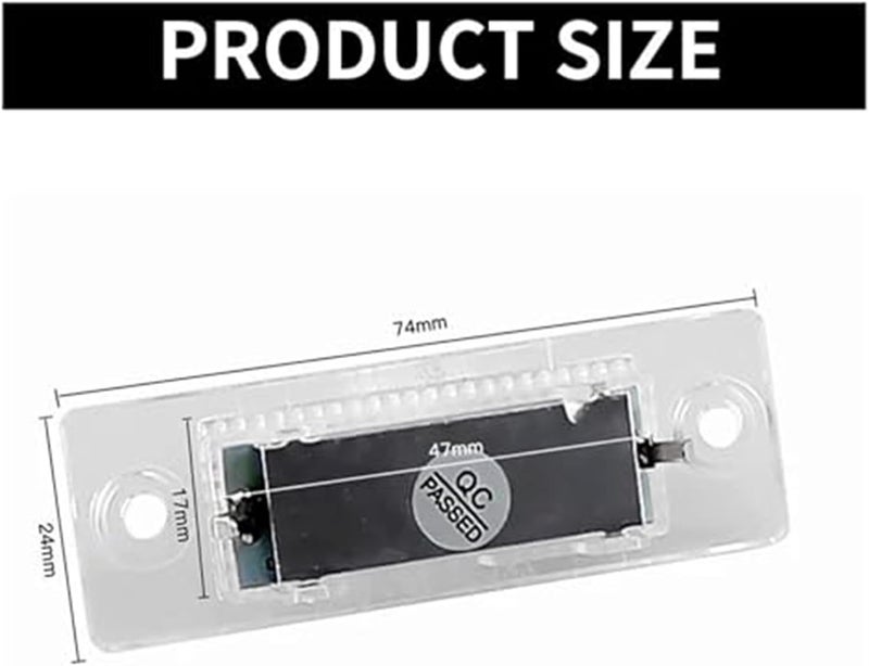 Wivplex 2pcs LED License Plate Lights for VW - Image 2