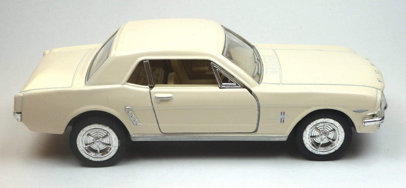 KiNSMART 1964 1/2 Ford Mustang 1:36 Scale 5" Die Cast Metal Model Classic Toy Car (White) - Image 2