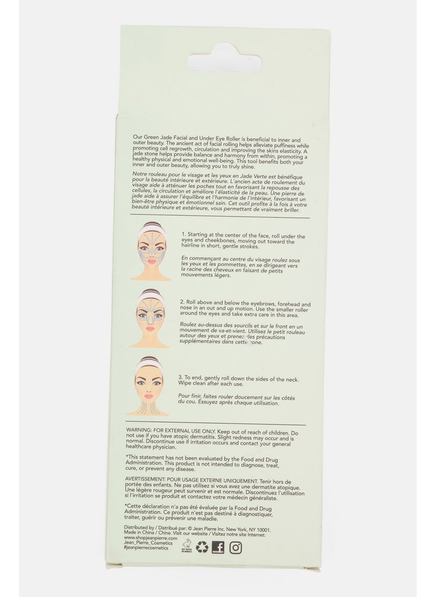 Jean Pierre - Wewell Green Jade Face And Under Eye Roller, Olive - Image 1