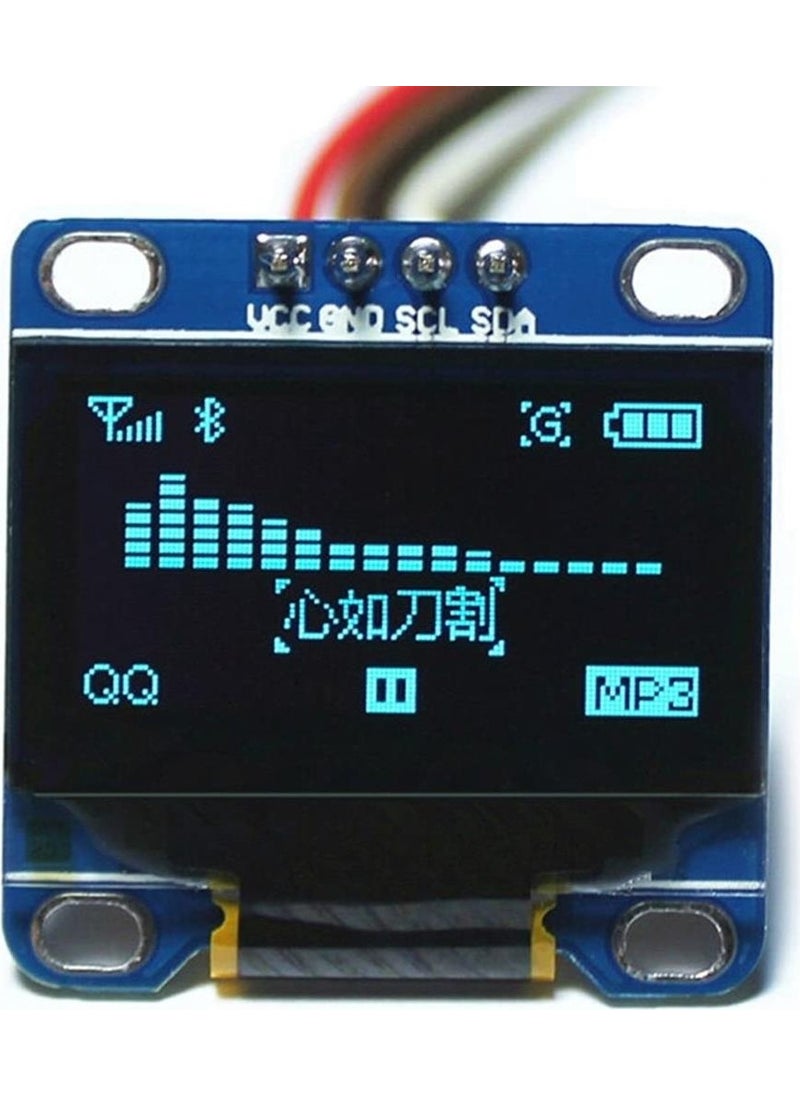 Hobi Mechatronics 128X64 0.96 Inch I2C OLED Graphic LCD Screen 4 Pin(Blue)