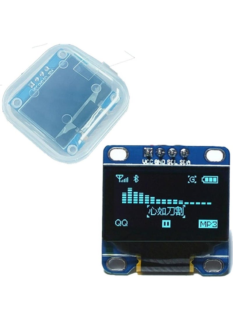 Hobi Mechatronics 128X64 0.96 Inch I2C OLED Graphic LCD Screen 4 Pin(Blue)