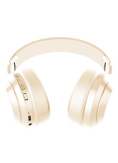 SODO Headset SD-1121 Wireless Stereo Over Ear Headphones With Microphone Beige  - Image 2