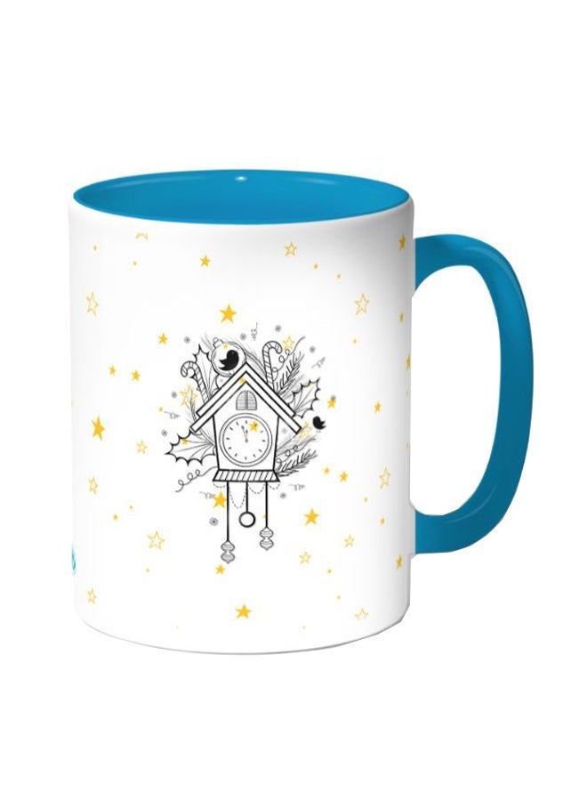 Stars And Dreams Printed Coffee Mug White/Blue 11ounce