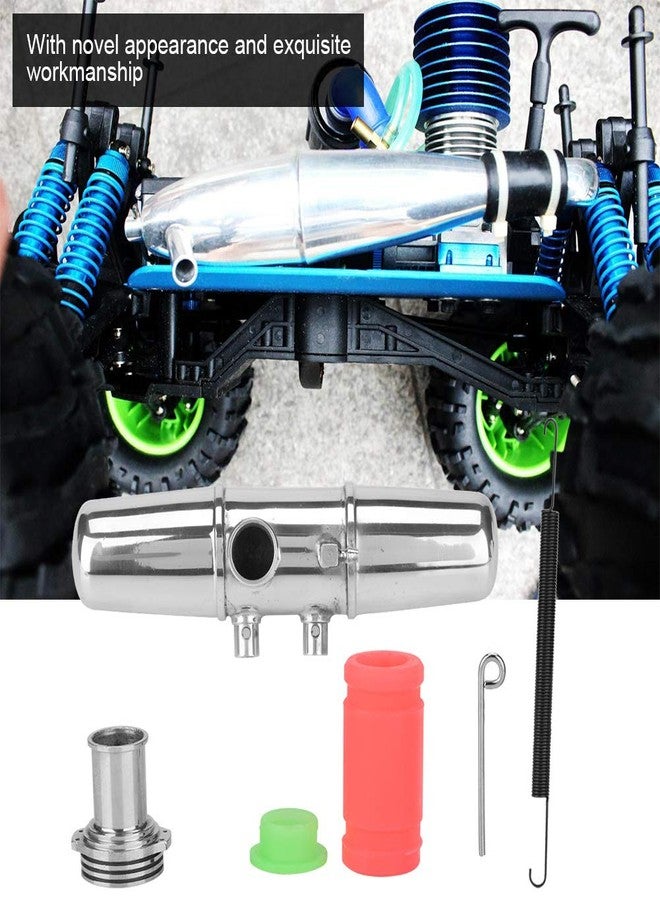 Srliya 18001P Upgrade Aluminum Alloy Dual Exhaust Link Pipe for HPI Savage 4.6/5.9 1/8 Nitro RC Car, High Temperature Resistant Lightweight Exhaust Accessory - Image 4