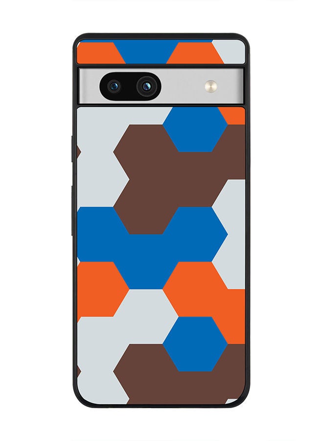 Stylizedd Rugged Black edge case for Google Pixel 7a 5G Slim fit Soft Case Flexible Rubber Edges Anti Drop TPU Gel Thin Cover -  Blockbuster Retro - Image 1