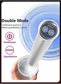 Toshionics Chargeable Electric Smart Universal Portable Water Drinking Bottle Dispenser Pump for 3 to 5 Gallon with Large Capacity Battery Micro USB Charging Use in Home Kitchen Office Living Room  - Image 5