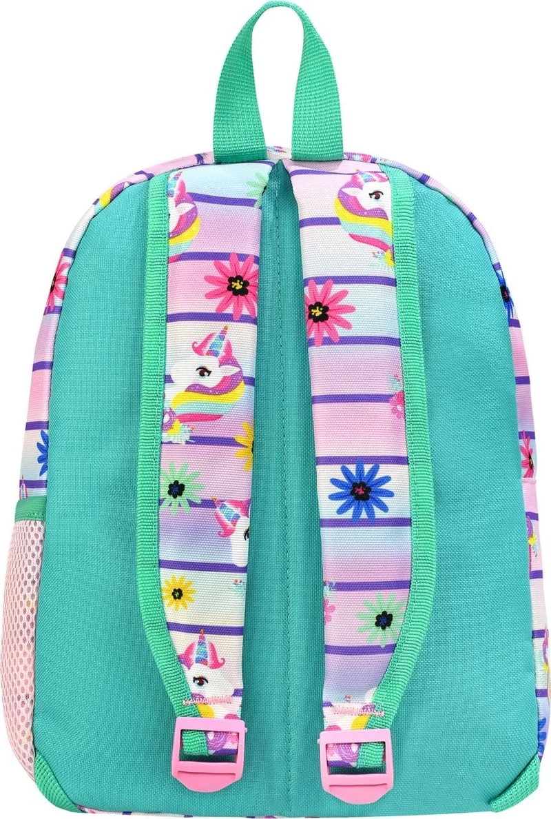 Esbuik New Season Unicorn Patterned Water Bottle Pocket Girl Kindergarten Nursery Backpack
