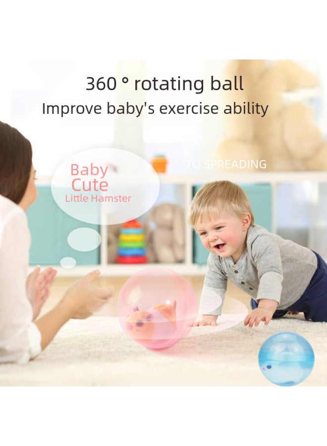 Electronic Pet Toy - Robot Dog Walking Barking Functions-Color:Beige Hamster-Crawling Ball-Color Box