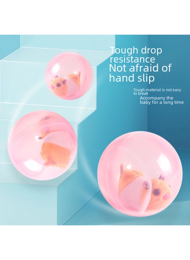 Electronic Pet Toy - Robot Dog Walking Barking Functions-Color:Beige Hamster-Crawling Ball-Color Box