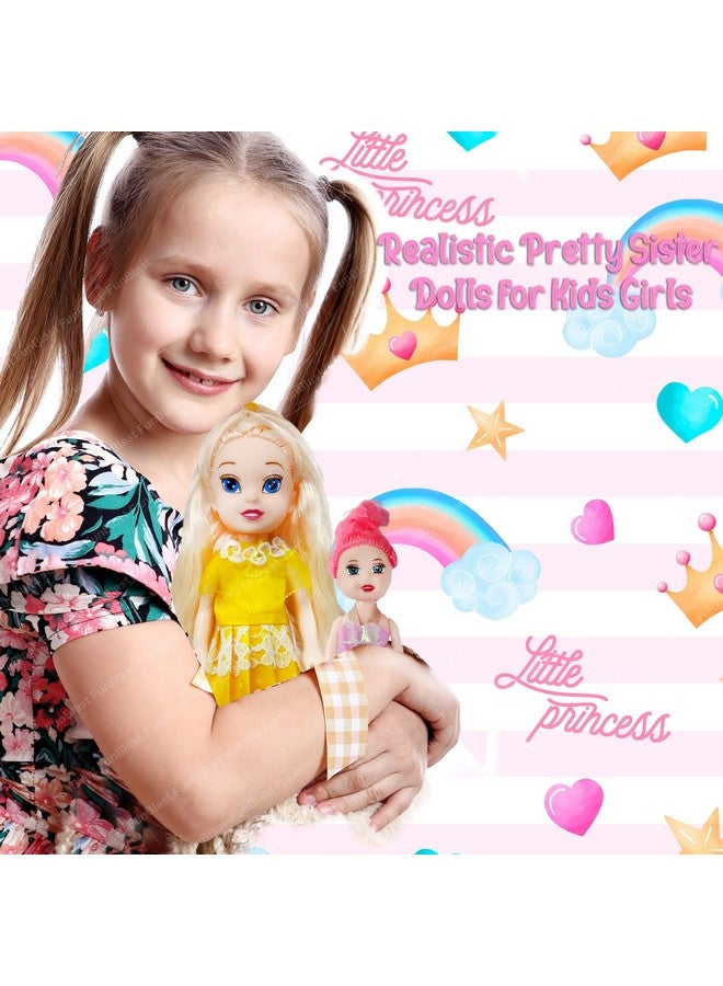 FunBlast Doll Toys for Kids, (Pack of 2 Pcs)- Doll for Girls- Cute Realistic Dolls for Girls, Dolls for 3+ Years Girls, Toys for Girls (2 Pcs, Multicolor) - Image 5