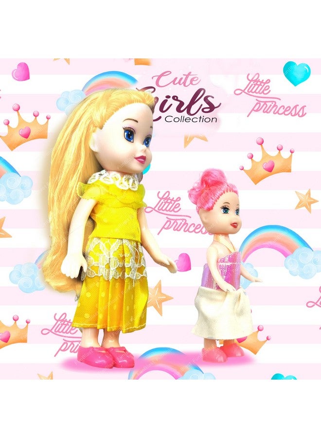 FunBlast Doll Toys for Kids, (Pack of 2 Pcs)- Doll for Girls- Cute Realistic Dolls for Girls, Dolls for 3+ Years Girls, Toys for Girls (2 Pcs, Multicolor) - Image 3