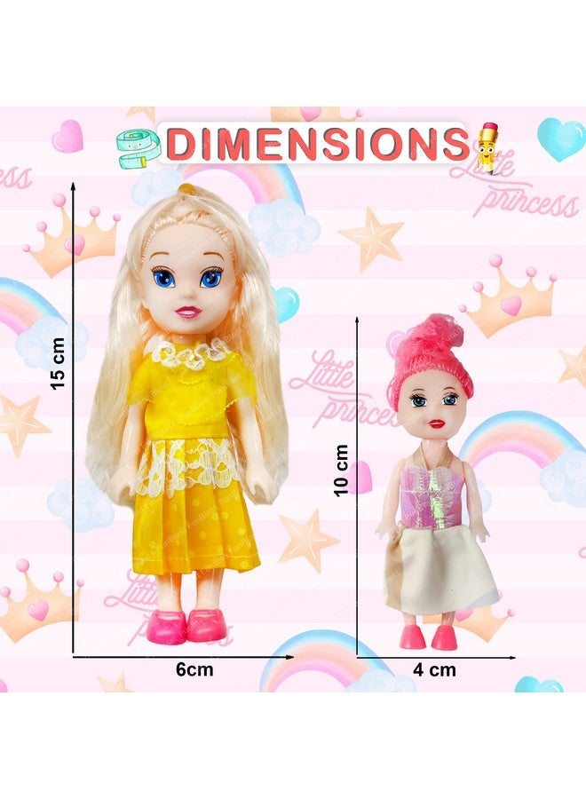 FunBlast Doll Toys for Kids, (Pack of 2 Pcs)- Doll for Girls- Cute Realistic Dolls for Girls, Dolls for 3+ Years Girls, Toys for Girls (2 Pcs, Multicolor) - Image 2