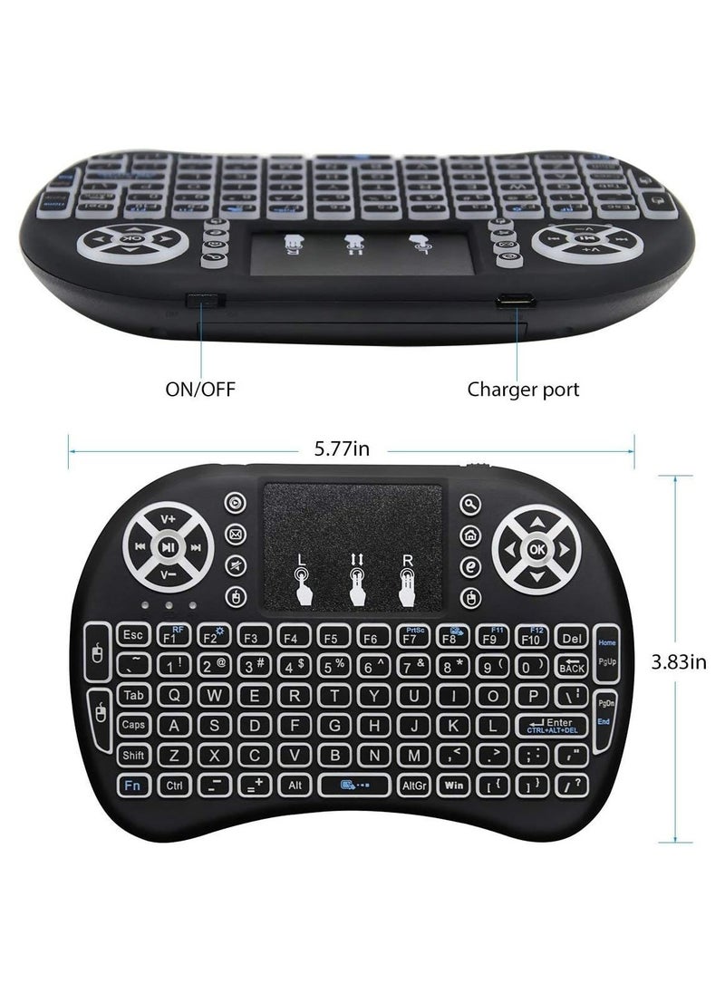 FEND - Fend Portable Wireless Keyboard with Touchpad Mouse Best for Android Smart Tv Box HTPC IPTV PC Pad Xbox - Image 1
