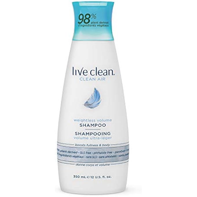 Live Clean Shampoo - 12 Oz (350ml) (Clean Air Weightless Volume Shampoo)