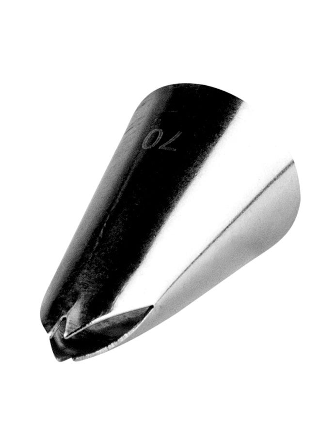 Restaurantware Pastry Tek Leaf Icing Tip, 1 Reusable Piping Tip - #70, Withstands Dent, Stainless Steel Decorating Cake Tip, Dishwashable, Decorate Cupcakes, Cakes, or Cookies - Image 1