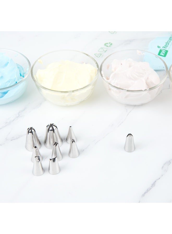 Restaurantware Pastry Tek Leaf Icing Tip, 1 Reusable Piping Tip - #70, Withstands Dent, Stainless Steel Decorating Cake Tip, Dishwashable, Decorate Cupcakes, Cakes, or Cookies - Image 3