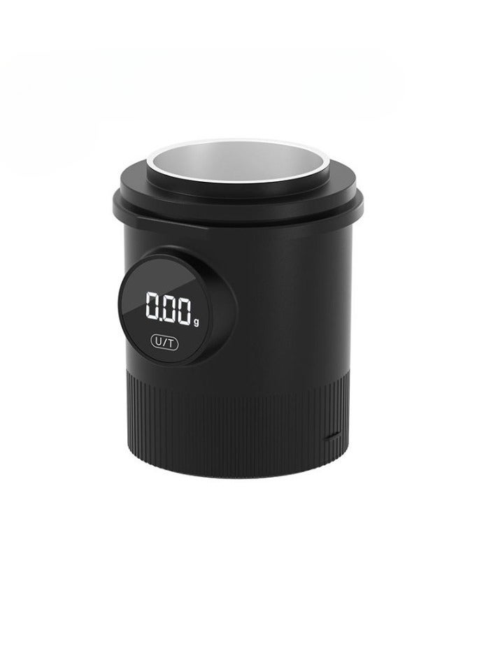 Coffee Scale Cup, Stainless Steel Electronic Powder Dosing Cup, Portable Coffee Bean Weighing Powder Cup, Lightweight Durable Coffee Measuring Container, (1pc, Black)  - Image 1