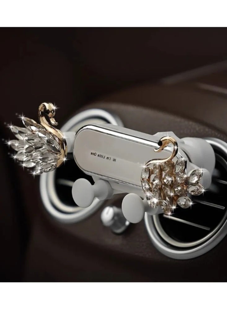 Women’s Diamond Swan Car Phone Holder - Sparkle & Elegance for Gulf Ladies’ Luxury Ride 💎🇸🇦 (Easy Mounting in Seconds) - Image 4