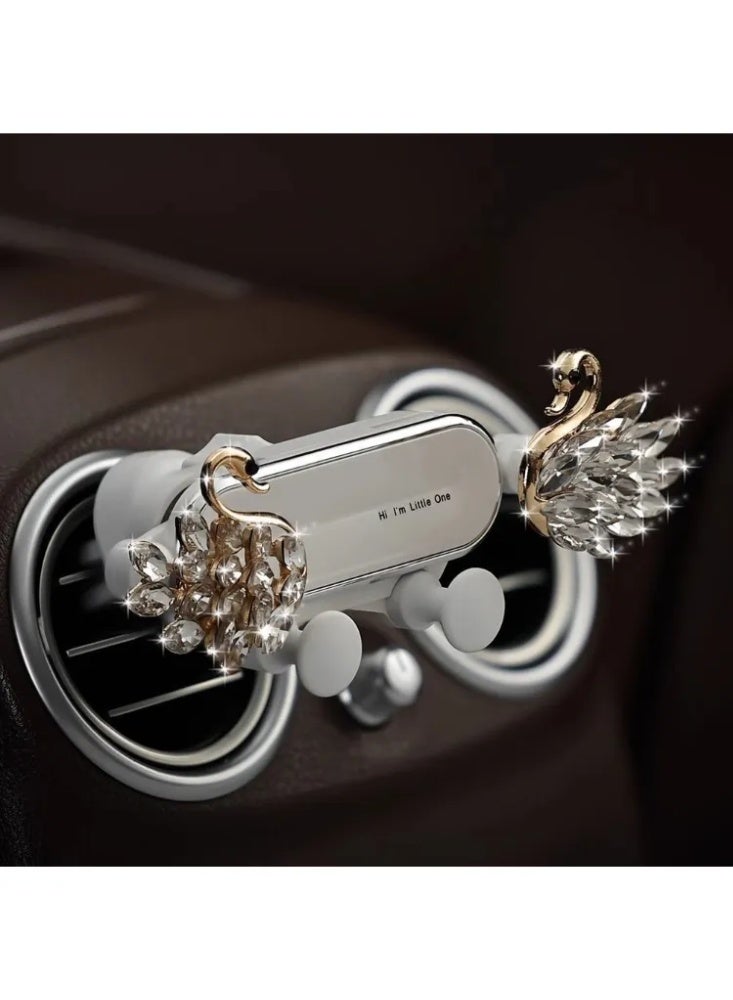 Women’s Diamond Swan Car Phone Holder - Sparkle & Elegance for Gulf Ladies’ Luxury Ride 💎🇸🇦 (Easy Mounting in Seconds) - Image 2