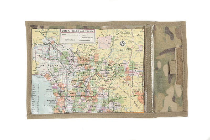 Raine Secure Seal Individual Map Case - Fits BDU pockets- 7"x9" Viewing Area (Multicam) - Image 1