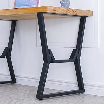 Reyox Metal Table Legs 28 Height Upgraded 2Tier Heavy Duty Desk Legs Made of Square TubeMetal Desk Legs Coffee Table Legs1 Set of 2 pcs - Image 2