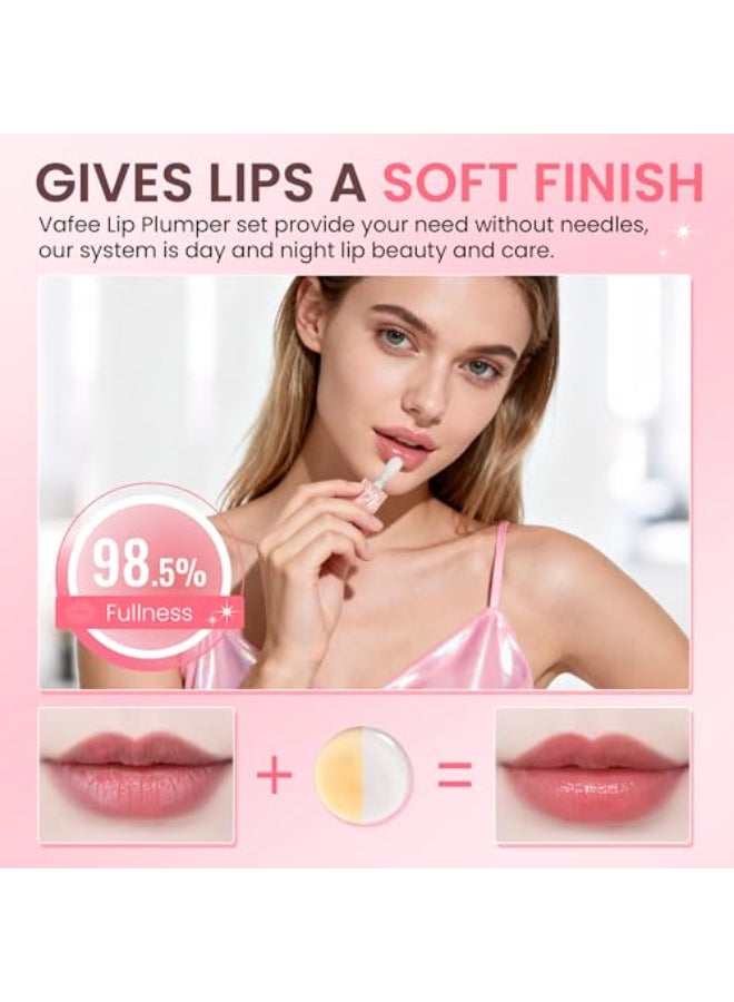 Vafee Lip Plumper by Vafee Natural Lip Plumper and Lip Care Serum Lip Enhancer for Fuller Lip Mask Beautiful Fuller Hydrating Reduce Fine Lines A02PLUS Yellow A02PLUS Yellow - Image 3